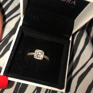 Pandora Ring Gold and Silver (Rose Gold)